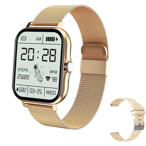Smart Watch For Men & Women HR & BP Monitor, Daily Fitness Tracker, Full Touch Screen 8 Sports Modes