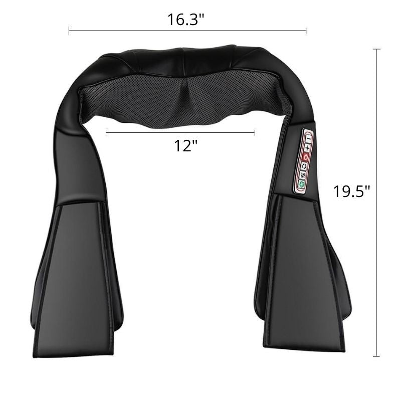 Shiatsu Back and Neck Massager Deep Kneading Massage With Heat for Shoulders Neck Back Legs Feet For Use at Home Car or Office