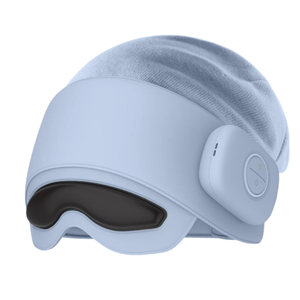 Head Massager with Heat & Eye Mask for Fatigue Relief, 4 Modes, 2 Heat Settings, Bluetooth, Rechargeable