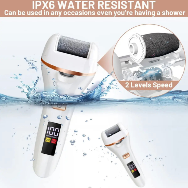 Electric Foot Callus Remover Kit Waterproof USB Rechargeable Great Gift Professional Pedicure Tools