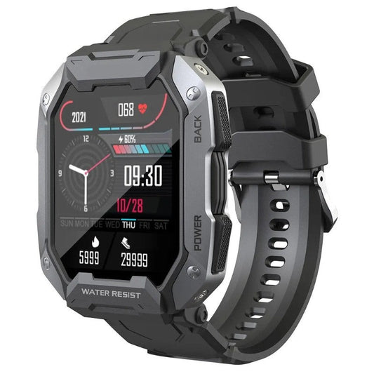 5ATM Smart Watch With HR Fitness Tracker Military Grade Waterproof for iOS Android