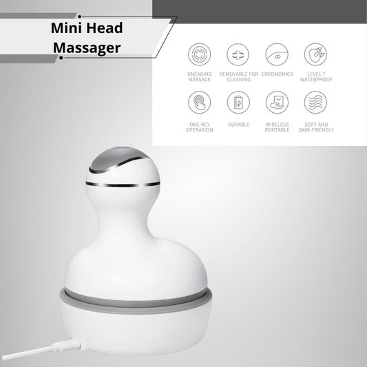 Electric Cordless Hair Scalp Massager Handheld Portable Head Scratcher Massager Deep Clean and Stress Relax