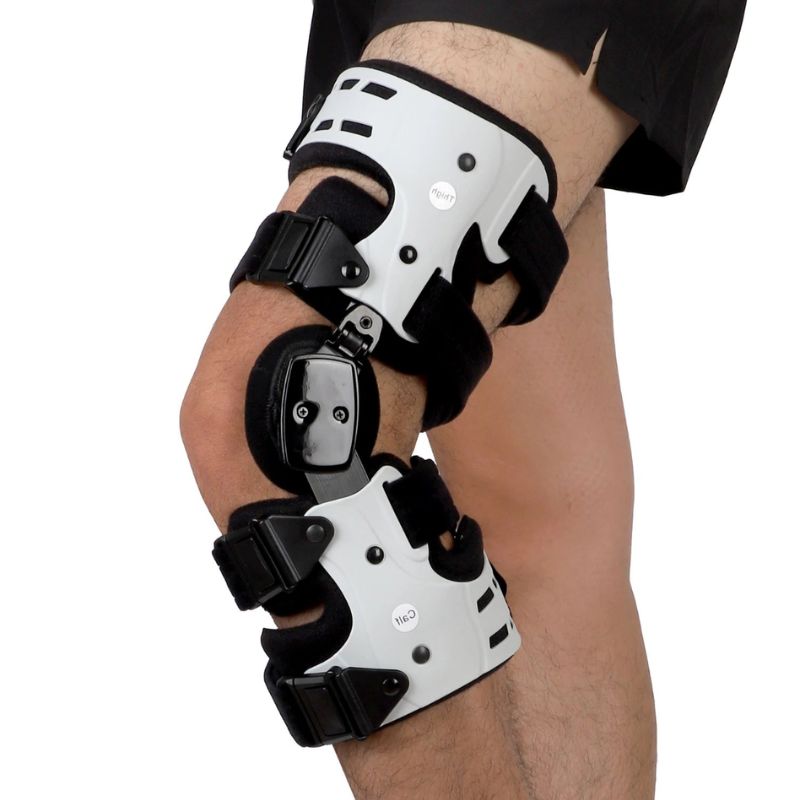 Adjustable ROM Hinged Knee Brace with Extension Stops – Stability Support