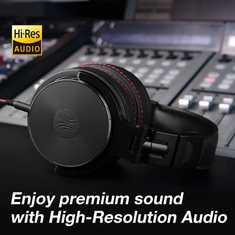 Wired Professional Headphones Studio Pro DJ Headphones With Microphone Over Ear HiFi