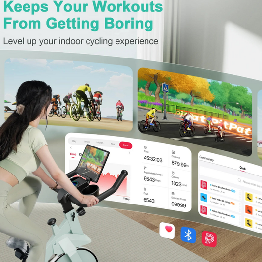 Home Exercise Bike 32-Level Magnetic Resistance Stationary Bikes for Home Low Noise Workout Cycling Bike for Home