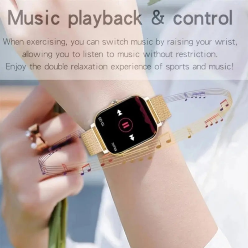 Smart Watch For Men & Women HR & BP Monitor, Daily Fitness Tracker, Full Touch Screen 8 Sports Modes