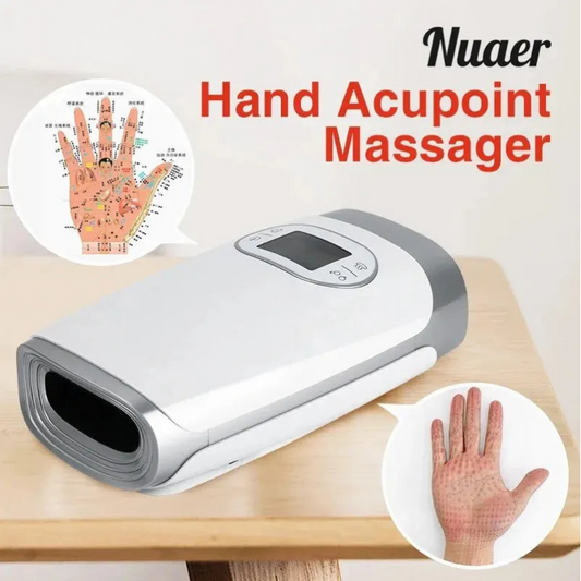 Rechargeable Hand Massager With Heat & Air Compression For Relaxation and Comfort