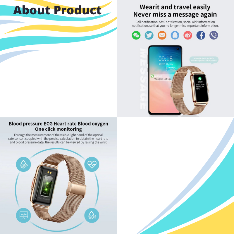 Women's Smart Watch 24/7 Heart Rate Blood Pressure Sleep 115 Sports Calories Step Waterproof for Android iOS