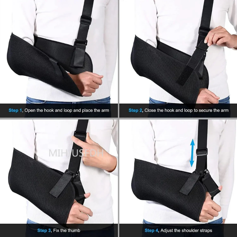 Adjustable Arm Sling & Shoulder Support Brace – Breathable Fit