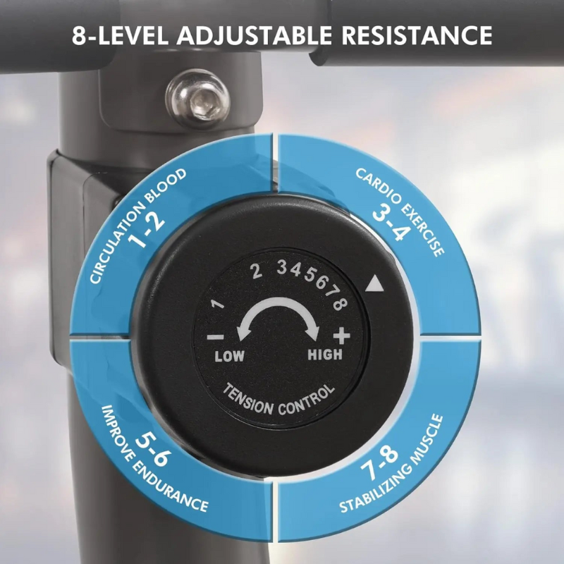 Recumbent Exercise Bike for Home Stationary Bike for Adults, Seniors, With LCD, Heart Rate Monitor