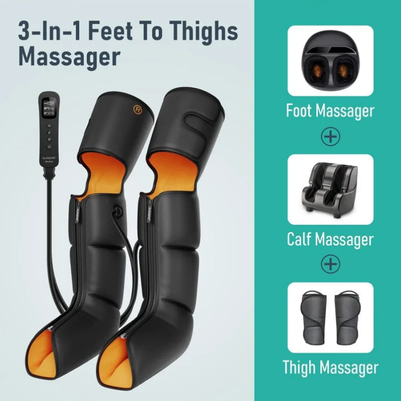 3-in-1 Full Leg Compression Massager with Heat