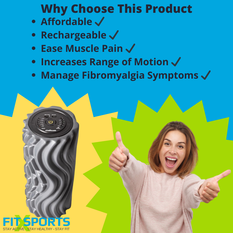 Rechargeable Deep Tissue Back Massage Foam Roller With 4-Speed