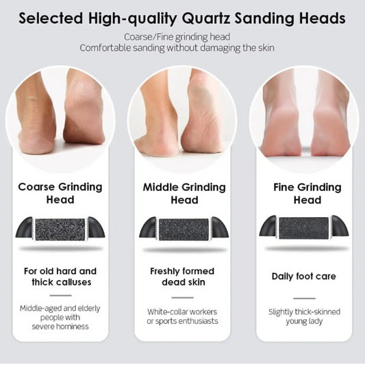 Electric Foot Callus Remover Kit Waterproof USB Rechargeable Great Gift Professional Pedicure Tools