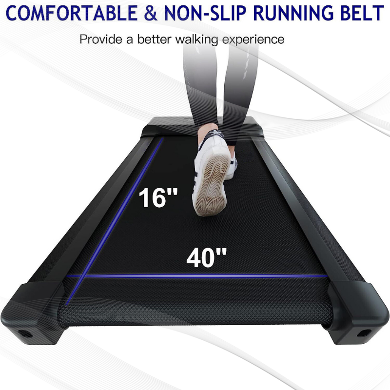 Portable Walking Pad Treadmill with 2.5HP Motor, 3.8 MPH, Remote Control and LED Display Easy to Store