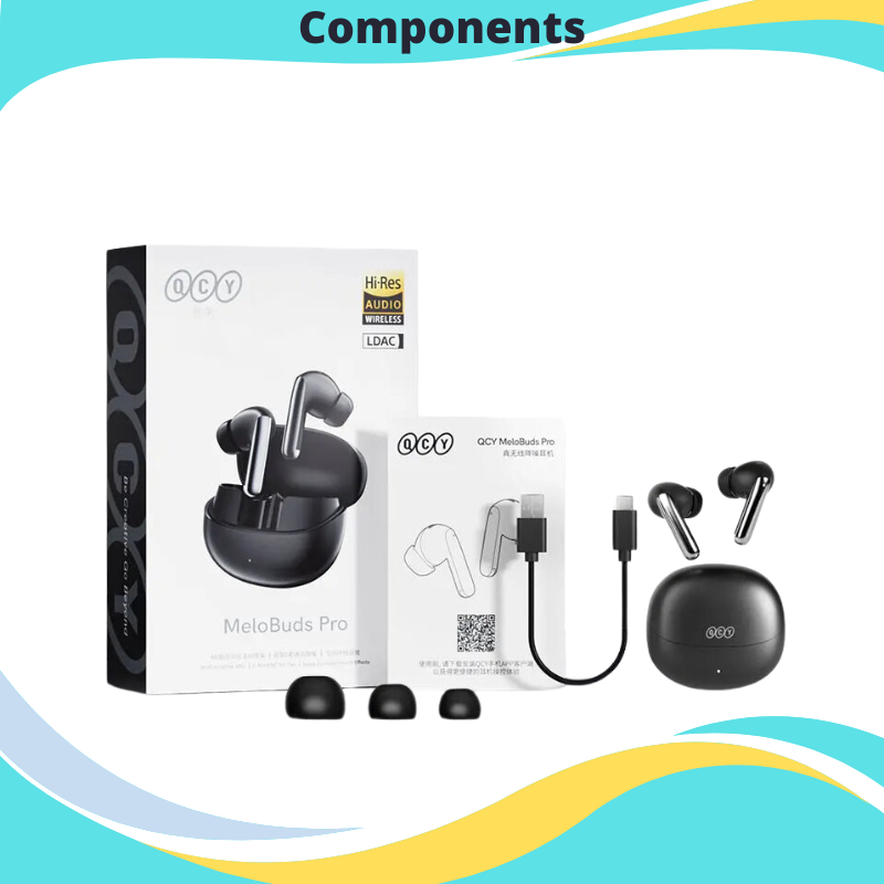 Pro ANC Earbuds Bluetooth 5.3 Wireless 46dB Hybrid ANC Hi-Res LDAC Earbuds 6 Mic Headphones 34H in-Ear Detection