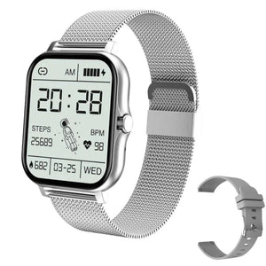 Smart Watch For Men & Women HR & BP Monitor, Daily Fitness Tracker, Full Touch Screen 8 Sports Modes