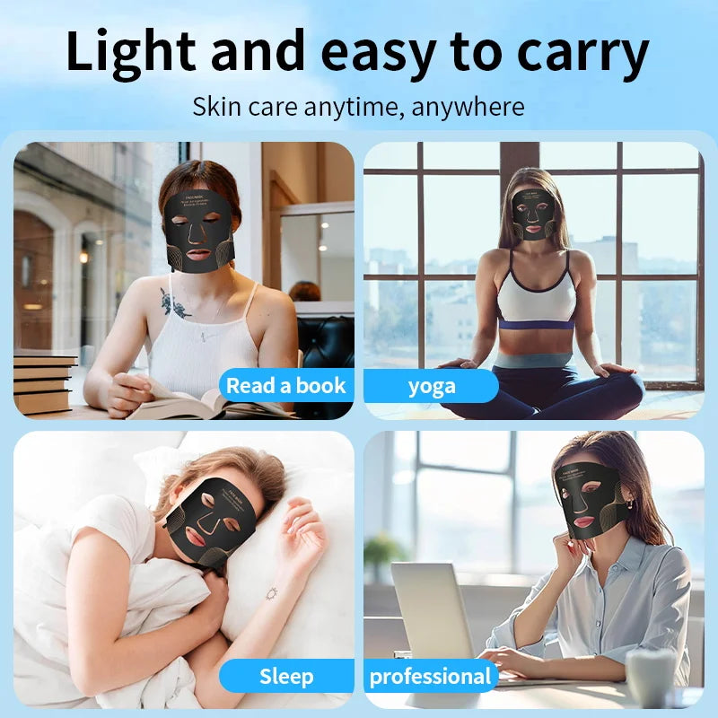 7-Color LED Face Mask – Photon Light Therapy for Anti-Aging, Acne & Skin Rejuvenation