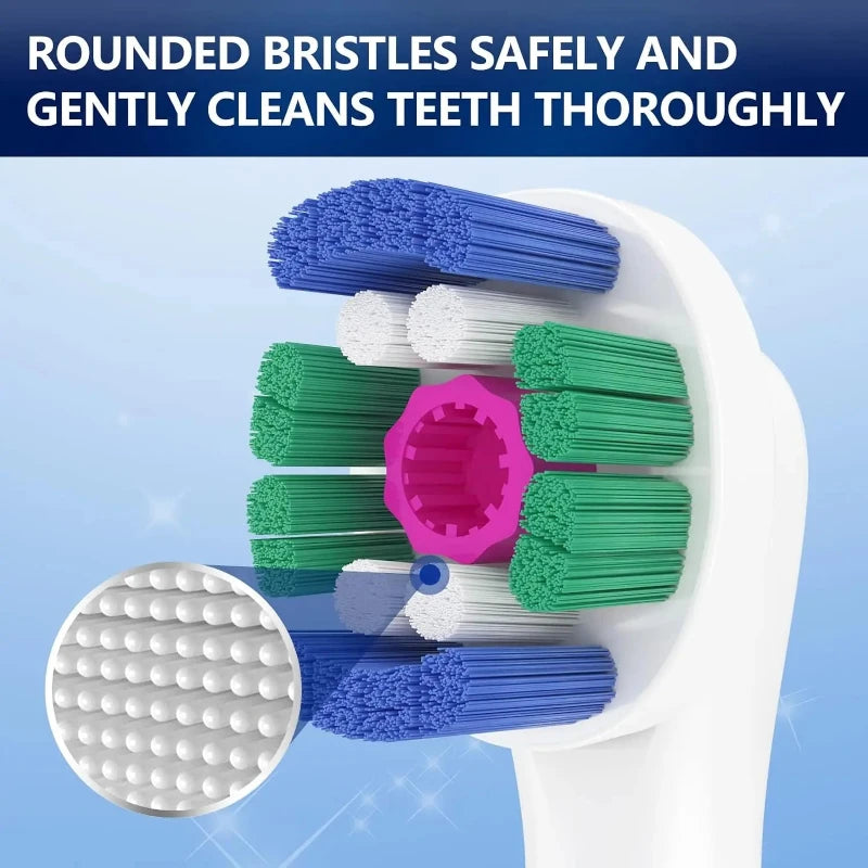 Electric Toothbrush Replacement Brush Heads Compatible With Oral B 3D Whitening Toothbrush Heads