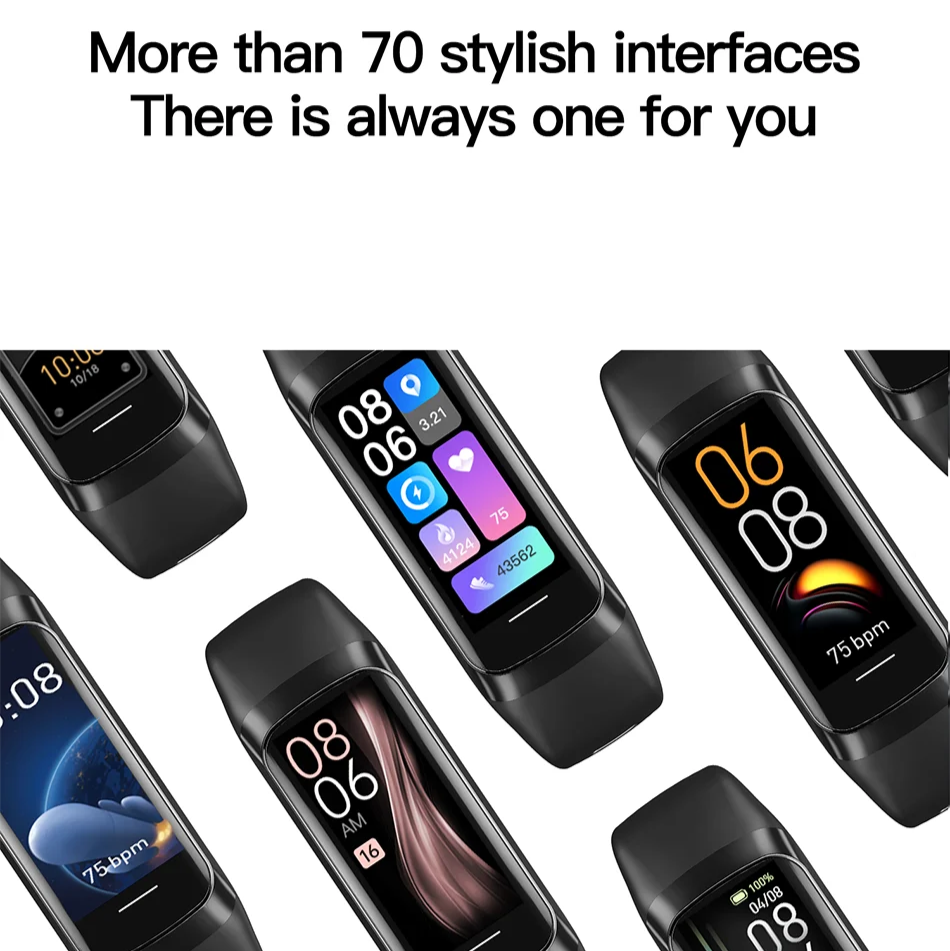 Smart Watch Monitor HR/BP Blood Oxygen Sleep Activity Steps Tracker Waterproof Unisex