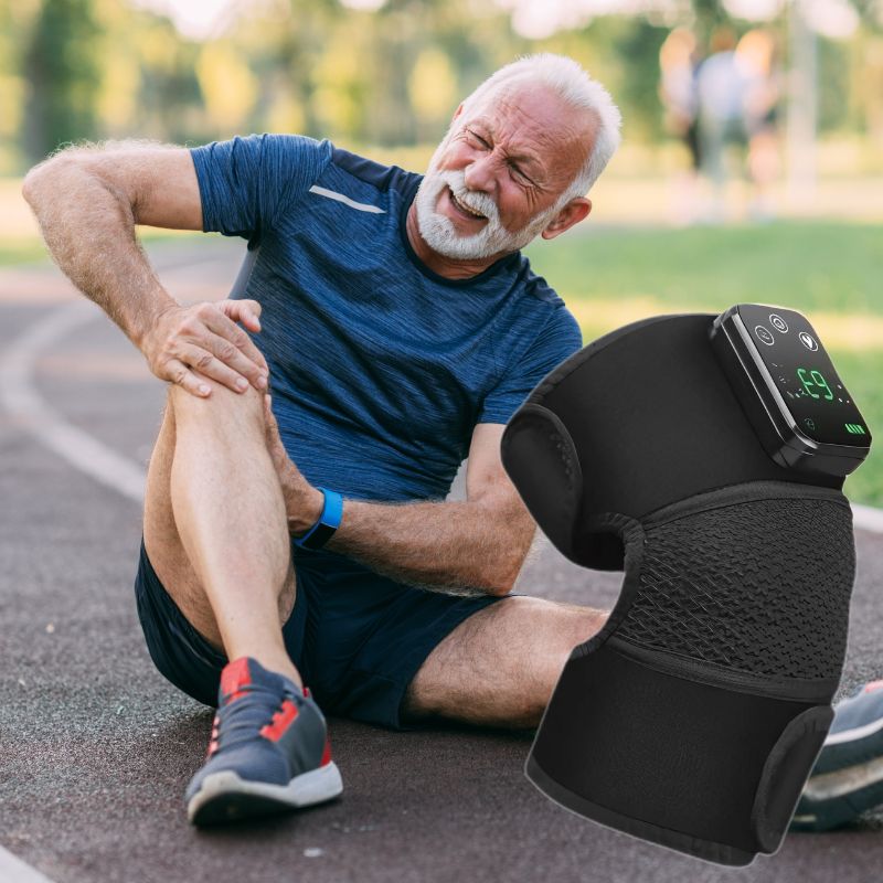 3 In 1 Multi Use Heated Knee Wrap Heated Shoulder Wrap Heated Elbow Wrap with Vibration Massage for Pain Relief