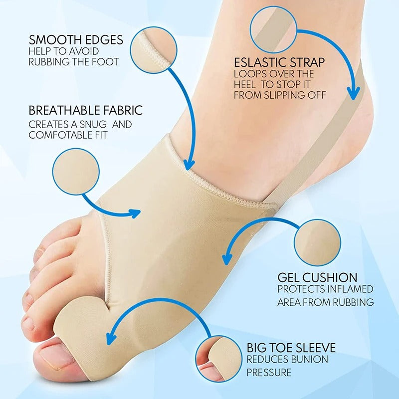 1 Pair Gel Bunion Support Separators