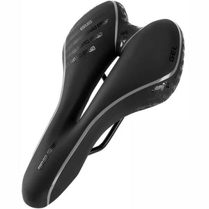 Comfortable Gel Bicycle Seat Bike Saddle Breathable Hollow Design Non Slip