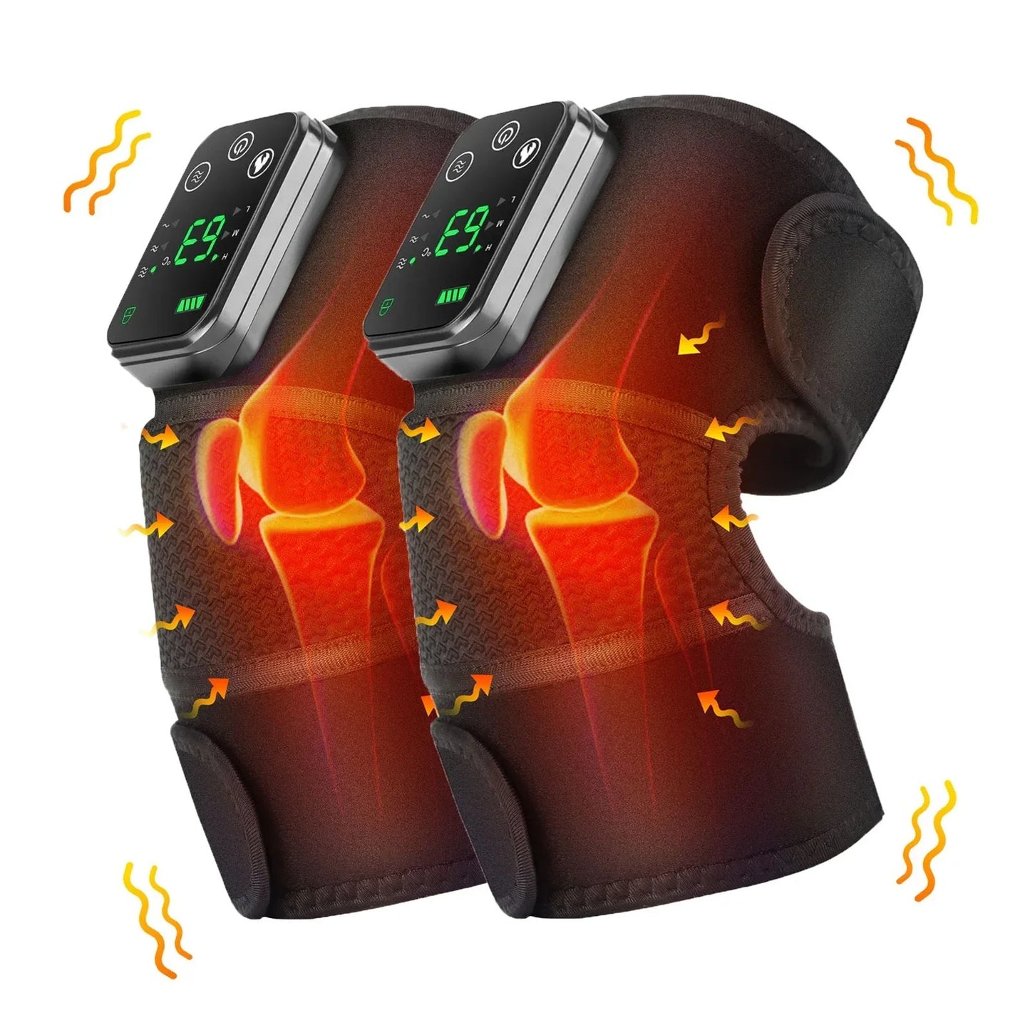 3-in-1 Rechargeable Heated Wrap with Vibration – Knee, Shoulder & Elbow