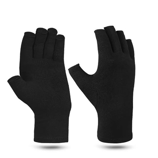 Fingerless Compression Gloves Breathable Moisture-Wicking Fabric