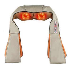 Shiatsu Back and Neck Massager Deep Kneading Massage With Heat for Shoulders Neck Back Legs Feet For Use at Home Car or Office-Massage Equipment-Fit Sports