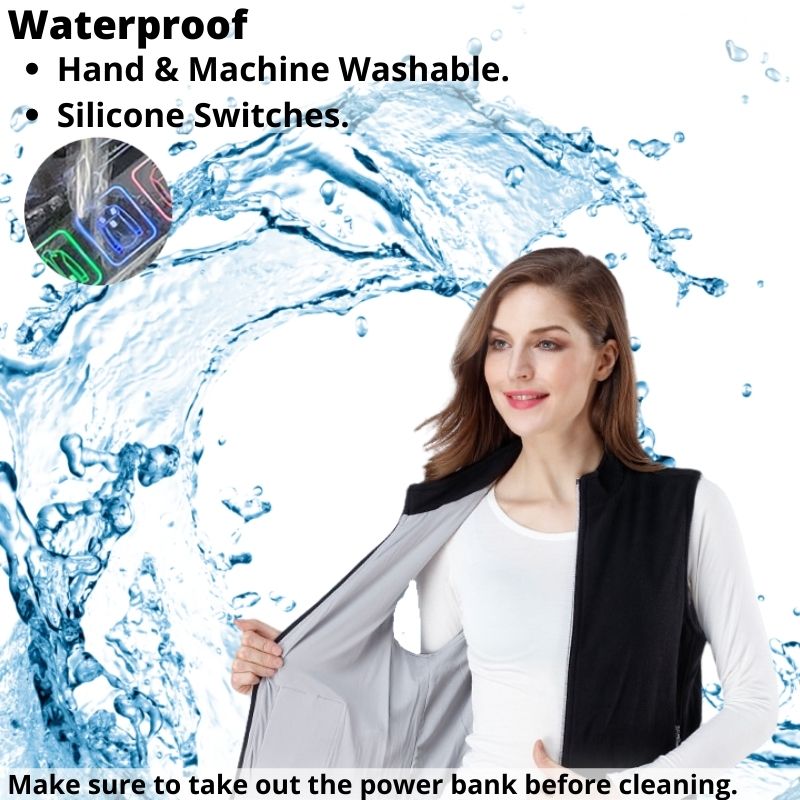 Heated Vest 5 Heating Zones 3 Heating Levels Lightweight Heated Jacket Unisex