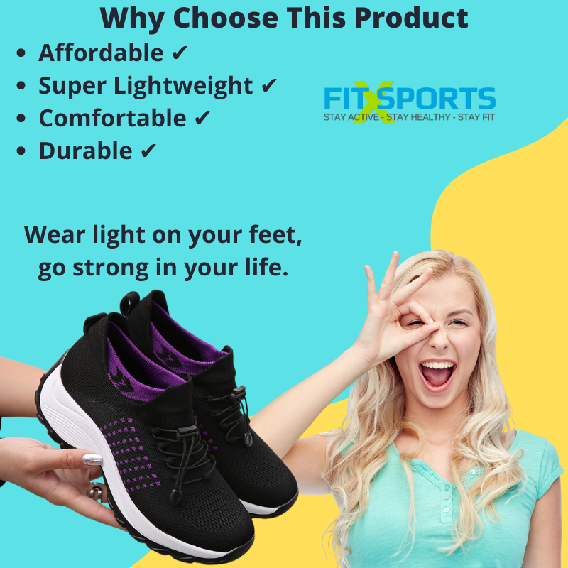 Women's Breathable Slip-On Non-Slip Running Shoes