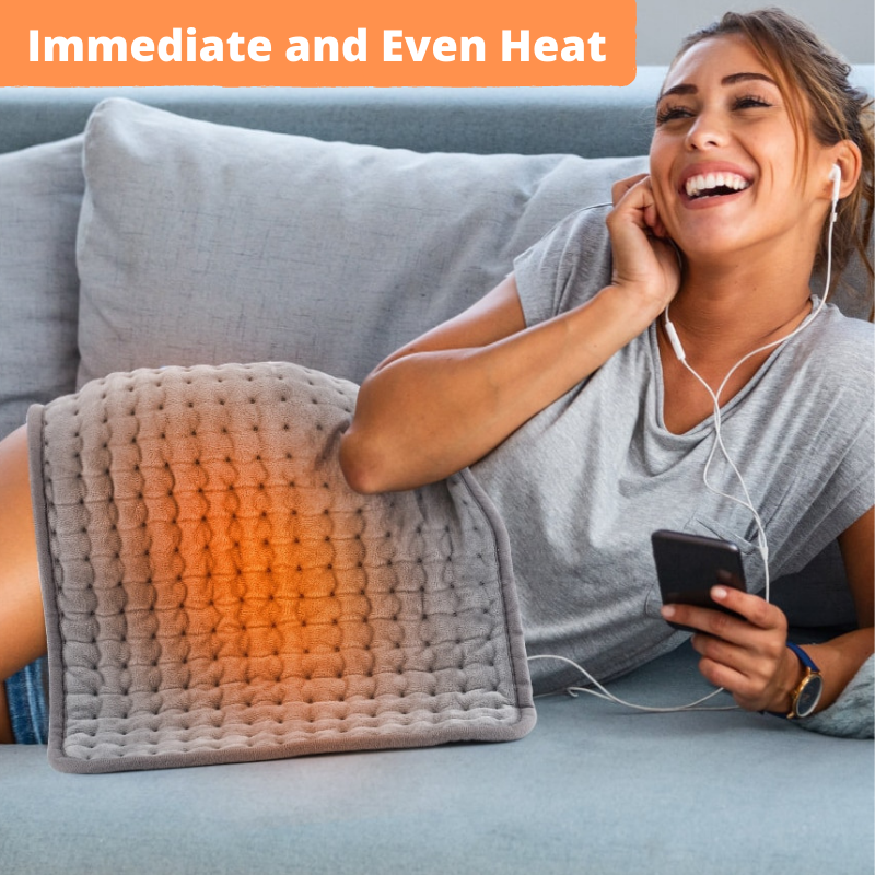 Electric Heating Pad 12"x 24" for Back Pain And Cramp Relief Auto Shut Off