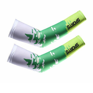 2Pcs Unisex Cooling Arm Sleeves Sports Running UV Sun Protection Outdoor Men Fishing Cycling Sleeves Unisex