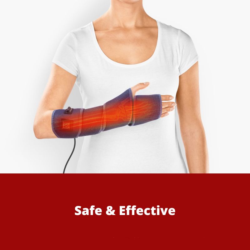 Multi-Purpose Electric Heating Wrap for Arm Foot Knee Wrist Warmer Hot Compression Pain Relief