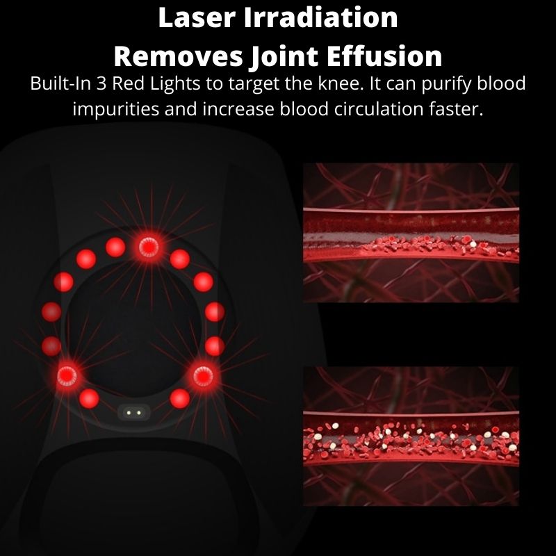 Rechargeable Knee Massager Infrared Heat Vibration For Pain Relief