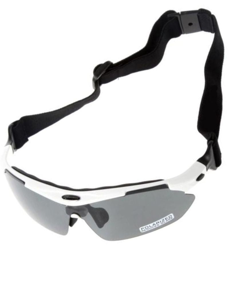 Polarized Sports Prescription Frame Sunglasses with 5 Interchangeable Lenses With UV400 Protection-Bike Accessories-Fit Sports