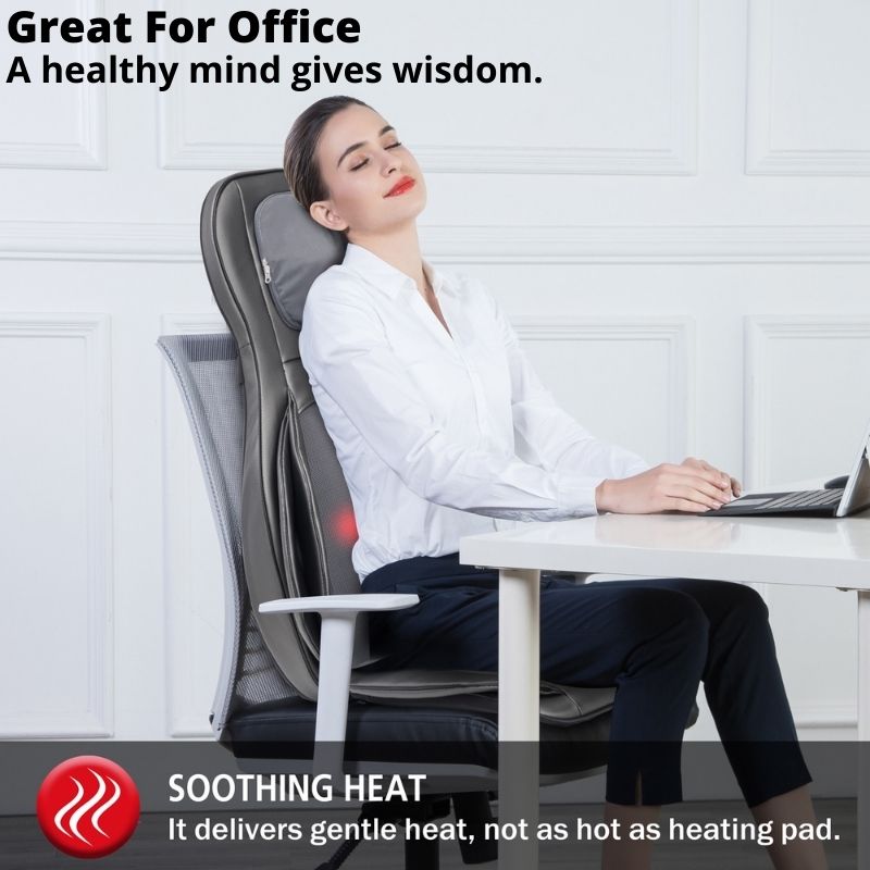 Shiatsu Neck And Back Massager APP Control 2D 3D Kneading Full Back Massager with Heat And Compression Massage Chair Pad for Shoulder Neck Back