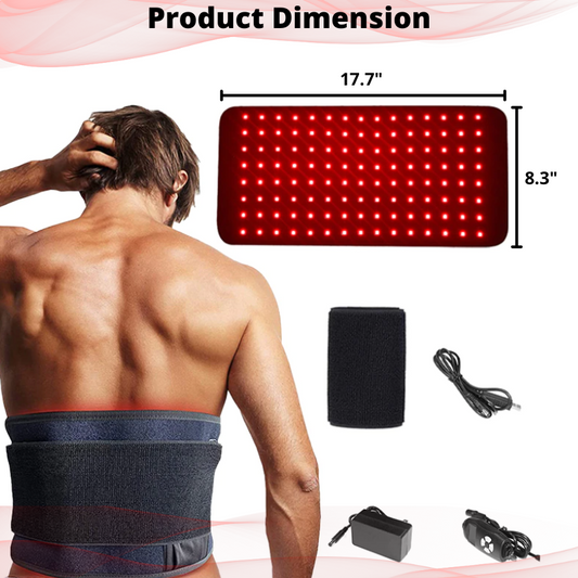 Red & Near Infrared LED Light Belt 660nm 850nm Adjustable Wrap