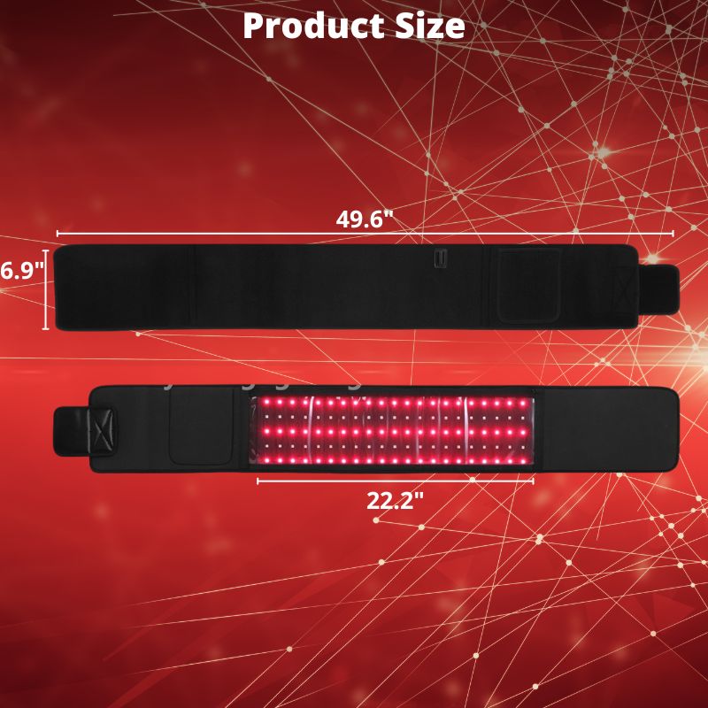 Red & Near Infrared LED Light Belt – Adjustable Wrap