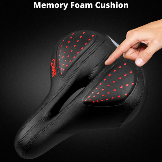 Comfortable Bike Seat with Silica Gel Padding And Memory Foam Universal Fit and Shock Absorbing
