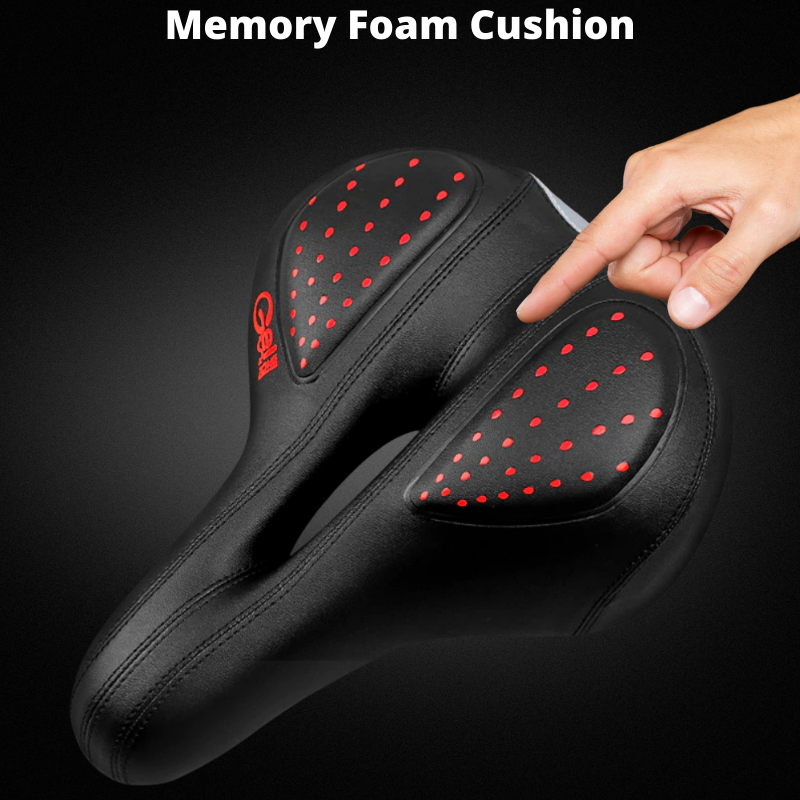 Comfortable Bike Seat with Silica Gel Padding And Memory Foam Universal Fit and Shock Absorbing