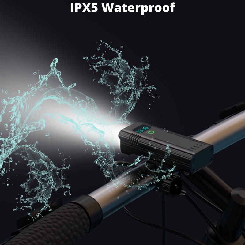 5200mah Waterproof Bicycle Light With 6 LEDs USB Chargeable 2000LM 7500K With 5 Light Modes