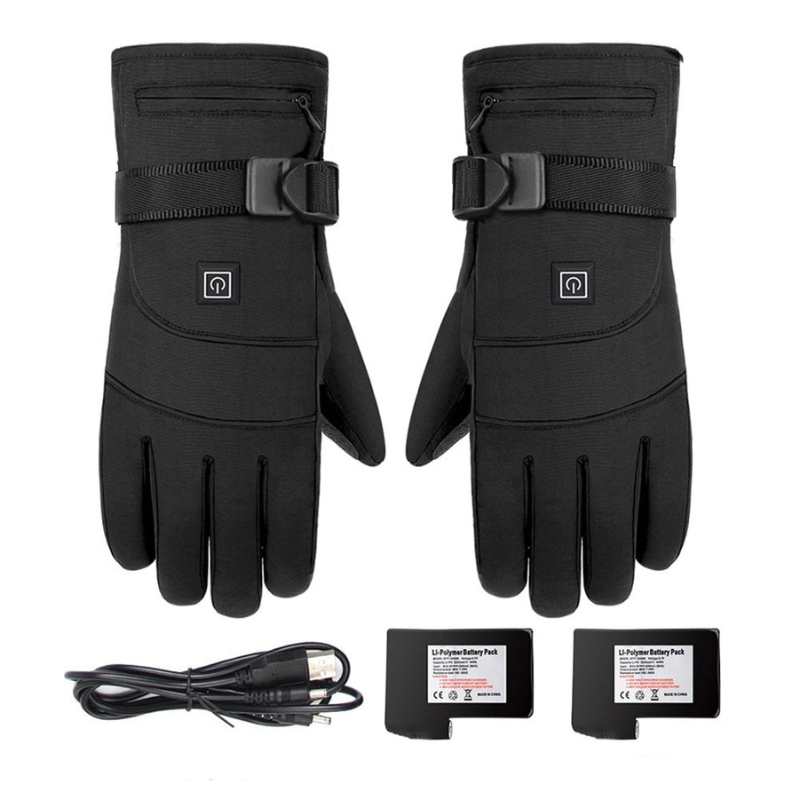 Rechargeable Electric Heated Gloves Thermal Heated Gloves With 2000 MAh Batteries Outdoor Activities Climbing Hiking Cycling Unisex