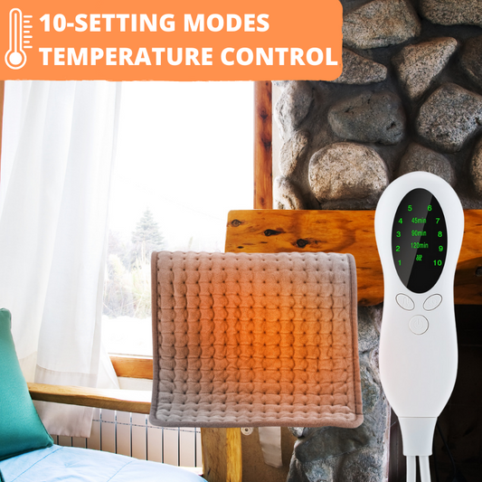 Electric Heating Pad 12" x 24" with Adjustable Temperature Control