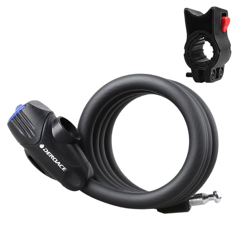 Heavy Duty Bike Cable Lock Cut Resistant ZincPlated Manganese Steel Fit Sports