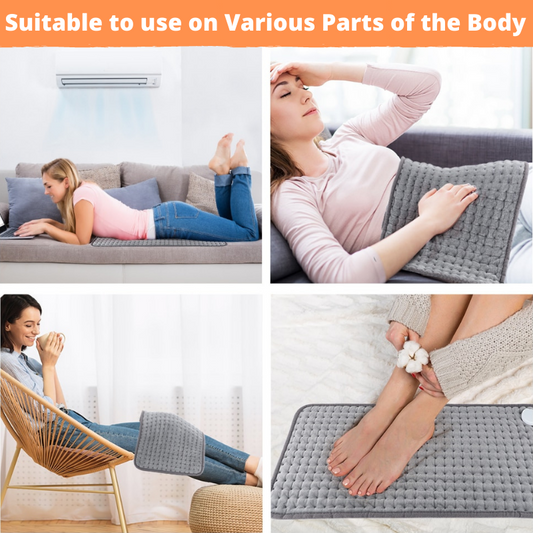 Electric Heating Pad 12" x 24" with Adjustable Temperature Control