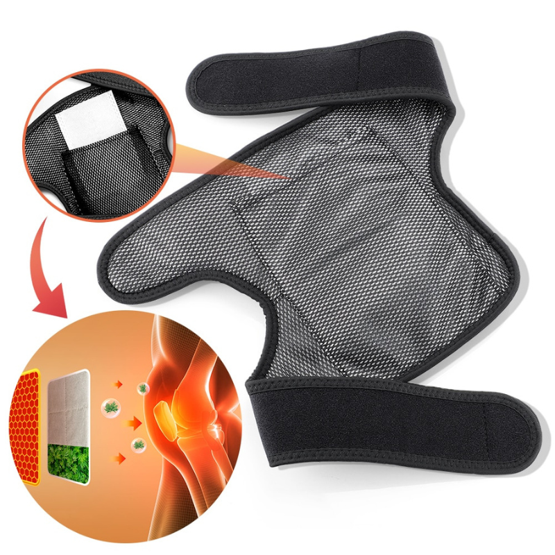 Rechargeable Heated Knee Wrap with Vibration – Adjustable Fit