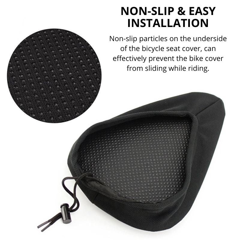 Bike Seat Cover Padded Gel Bike Seat Cushion Non Slip Bicycle Saddle With Hollow Design Water Dust UV Resistant Universal Fit-Bike Accessories-Fit Sports