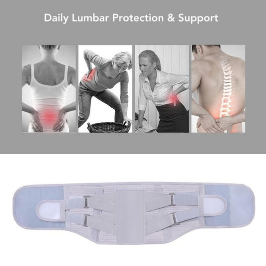 Back Support Belt With 3 Steel Stays Relief for Back Pain Herniated Disc Sciatica Scoliosis Lumbar Support Breathable Mesh Design-Body Support-Fit Sports