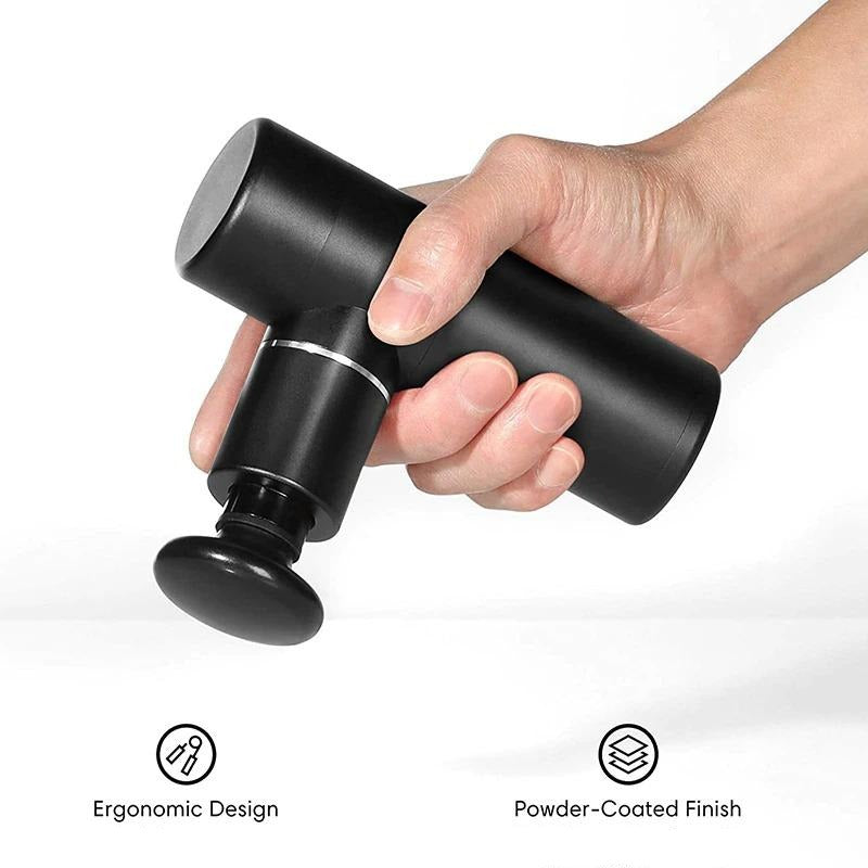 Mini Massage Gun 1.1lbs Muscle Massage Gun 3800 Rev Body Massage Relaxation Pain Relief Cordless Super Quiet with Carrying case-Massage Equipment-Fit Sports